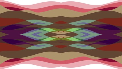 Fototapeta premium ornamental symmetrical soft color waves shape pattern illustration background New quality holiday colorful universal joyful stock image