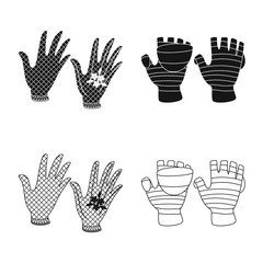 Vector design of silhouette and safety symbol. Collection of silhouette and comfort vector icon for stock.