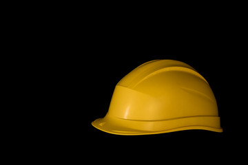 Fototapeta premium yellow helmet foreman isolate
