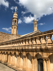 Mardin old town with with spectacular view of mesopotamia and Mardin castle - Mardin, Turkey