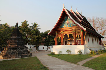 a buddhist temple (Wat Aham) in Luang Prabang (Laos)