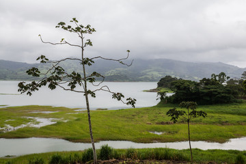 Obraz premium Panorama con lago in Costa Rica