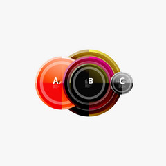 Circular pattern, abstract circles composition