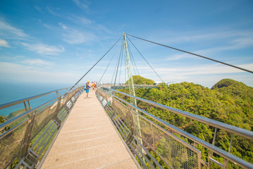 Fototapeta premium Sky Bridge in Langkawi Island in Malaysia.