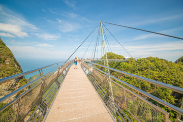 Sky Bridge in Langkawi Island in Malaysia.