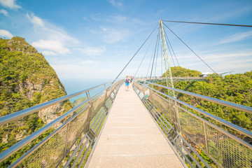Obraz premium Sky Bridge in Langkawi Island in Malaysia.