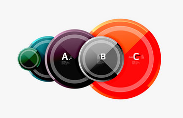 Circular pattern, abstract circles composition