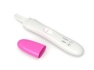 3d render of negative pregnancy test