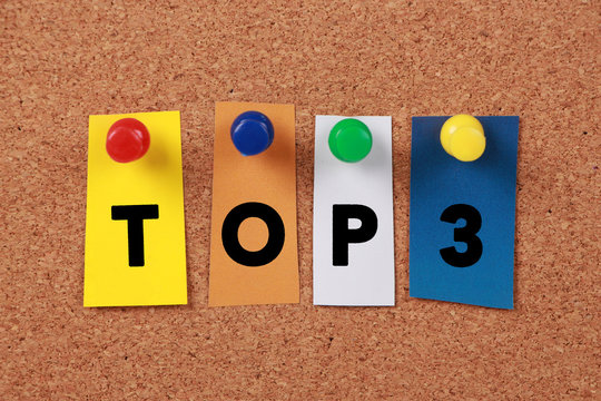 Paper Sticky With Top 3 Text