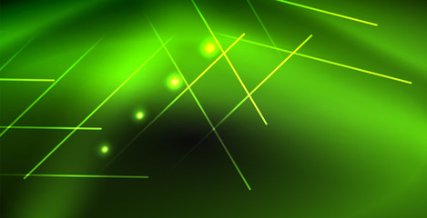 Neon color abstract lines