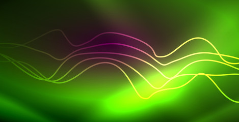 Neon lines shiny glowing background