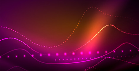 Neon lines shiny glowing background