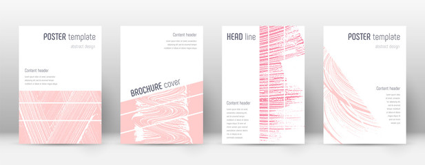Cover page design template. Geometric brochure lay