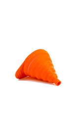 Red silicone funnel