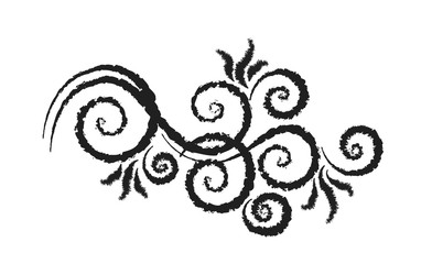 Vector ornamental floral element