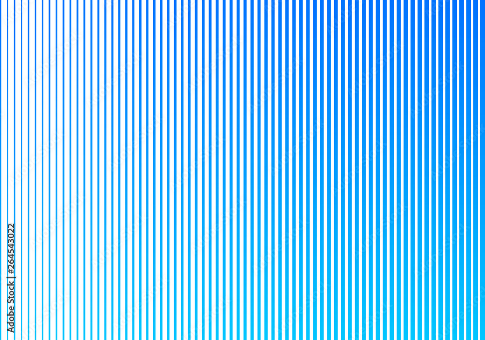 Poster abstract blue gradient color vertical lines pattern on white background. halftone style design.