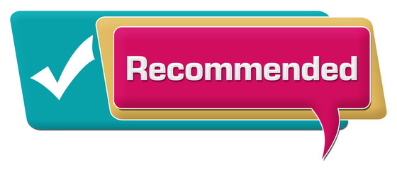 Recommended Pink Turquoise Comment Symbol 