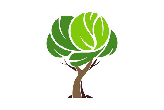 abstract tree logo icon concept vector