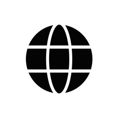 Fototapeta premium Global vector icon. flat illustration