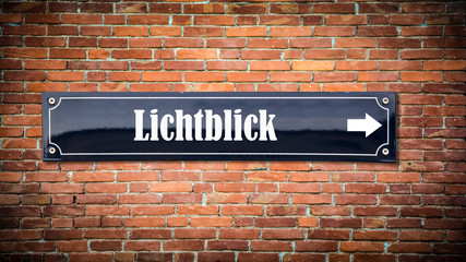 Fototapeta premium Schild 404 - Lichtblick