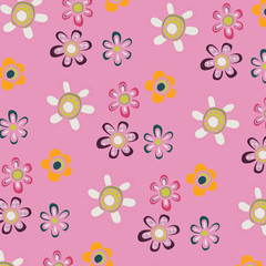 Fashionable pattern in small flowers. Floral background for textiles