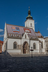 Fototapeta na wymiar Church of St. Mark in Zagreb