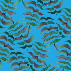 Tropical palm leaves, jungle leaves 