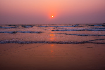 Fototapeta premium sunset at the beach