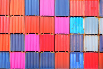 Background, wall, container of various colors
