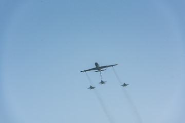 Airshow for the 70th celebration of the independence of Israel, Tel Aviv-Yafo, Israel