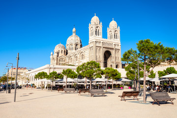 Fototapeta na wymiar Marseille Cathedral catholic church, France