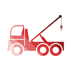 Fototapeta na wymiar Car towing truck icon