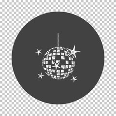 Night clubs disco sphere icon