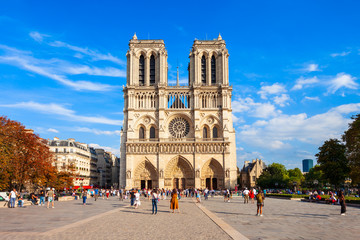 Notre Dame de Paris, France - obrazy, fototapety, plakaty