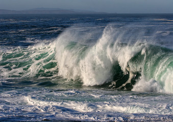 Wave crashing in the Pentland Firth, Thurso, Caithnes, Scotland