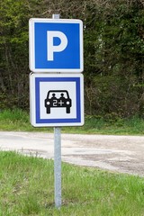 Panneau parking covoiturage 