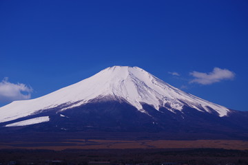 山中湖から望む富士山