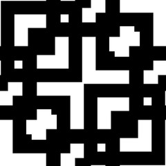 Fototapeta premium Seamless geometric monochrome tiling pattern. White and black texture. Graphic modern background