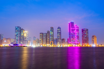 Sharjah city centre skyline, UAE