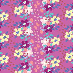 Fashionable pattern in small flowers. Floral background for textiles.