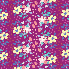 Fashionable pattern in small flowers. Floral background for textiles.