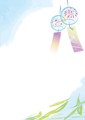 夏の風鈴のイメージイラスト