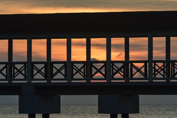 Perhentian Island, Malaysia - FEB 15th, 2015 : Sunset Beautiful beach view and boats in Perhentian Besar, Perhentian Island, Terengganu, Malaysia