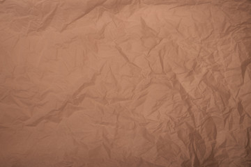 old crumpled plain wrapping paper texture back