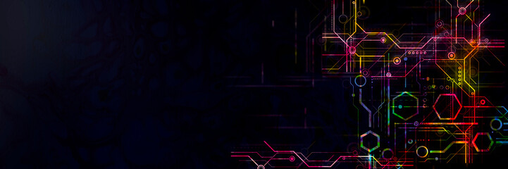 Abstract technological background.