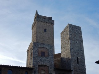 Fototapeta na wymiar San Gimignano - Particolare delle Torri degli Ardinghelli
