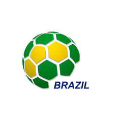 Obraz premium soccer ball with national flag colors
