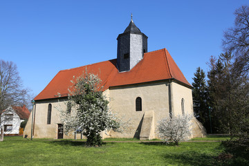 Fototapeta na wymiar Evangelische Kirche in Vesta, Bad Dürrenberg