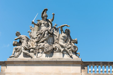 Obraz premium Fassadenschmuck am Zeughaus in Berlin