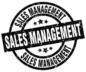 sales management round grunge black stamp